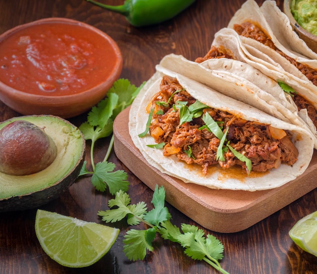 Svamptacos med fikonmole