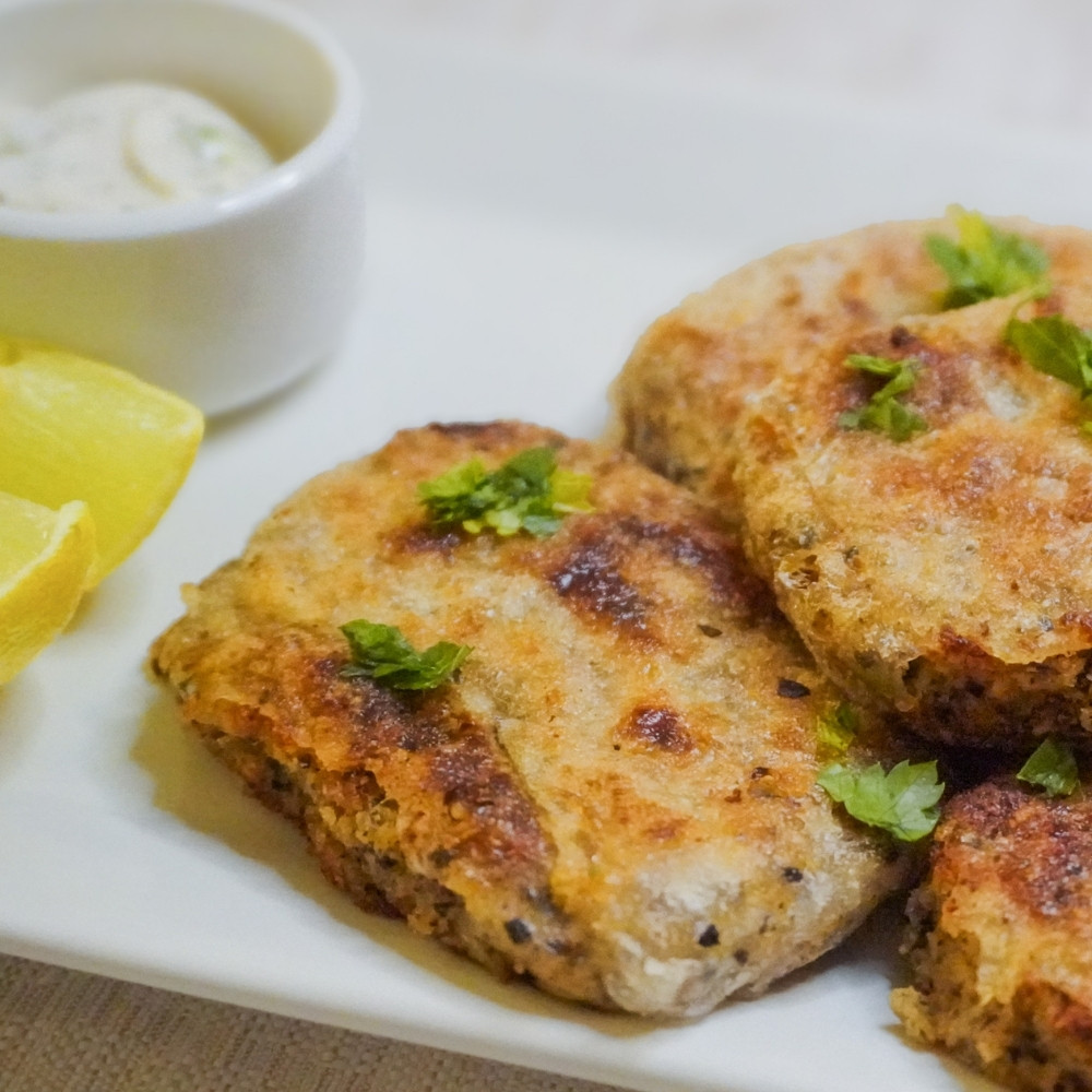 Pescado vegano a la plancha