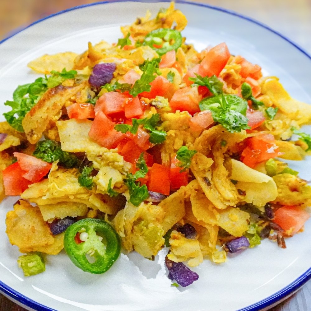 Migas Tex-Mex veganas