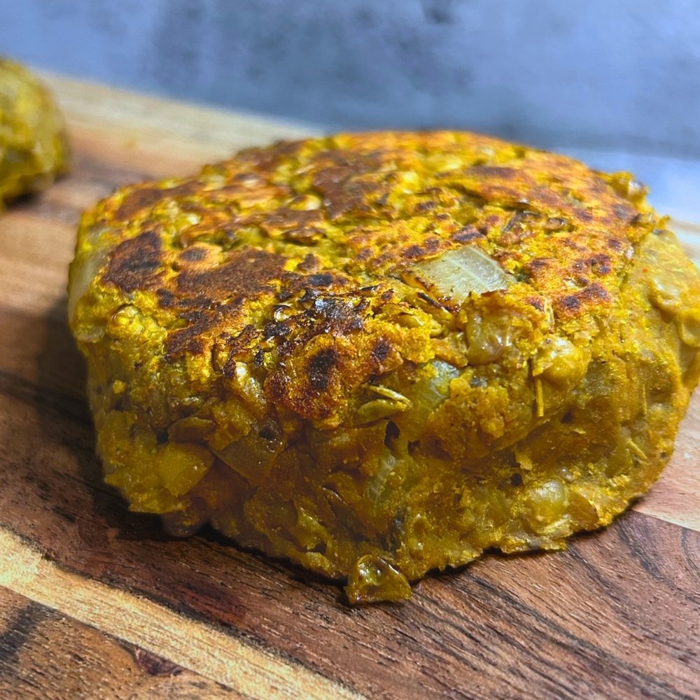 Hamburguesas de lentejas y champiñones