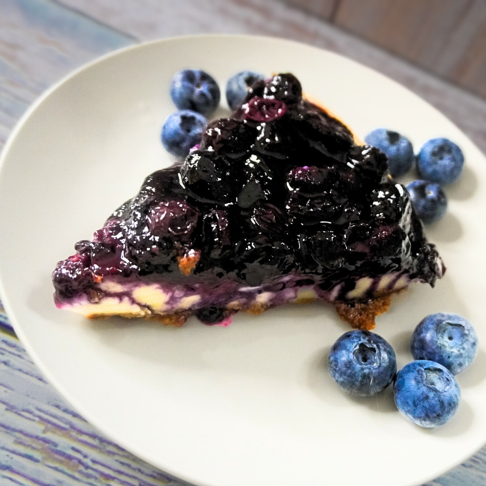Cheesecake vegano de arándano