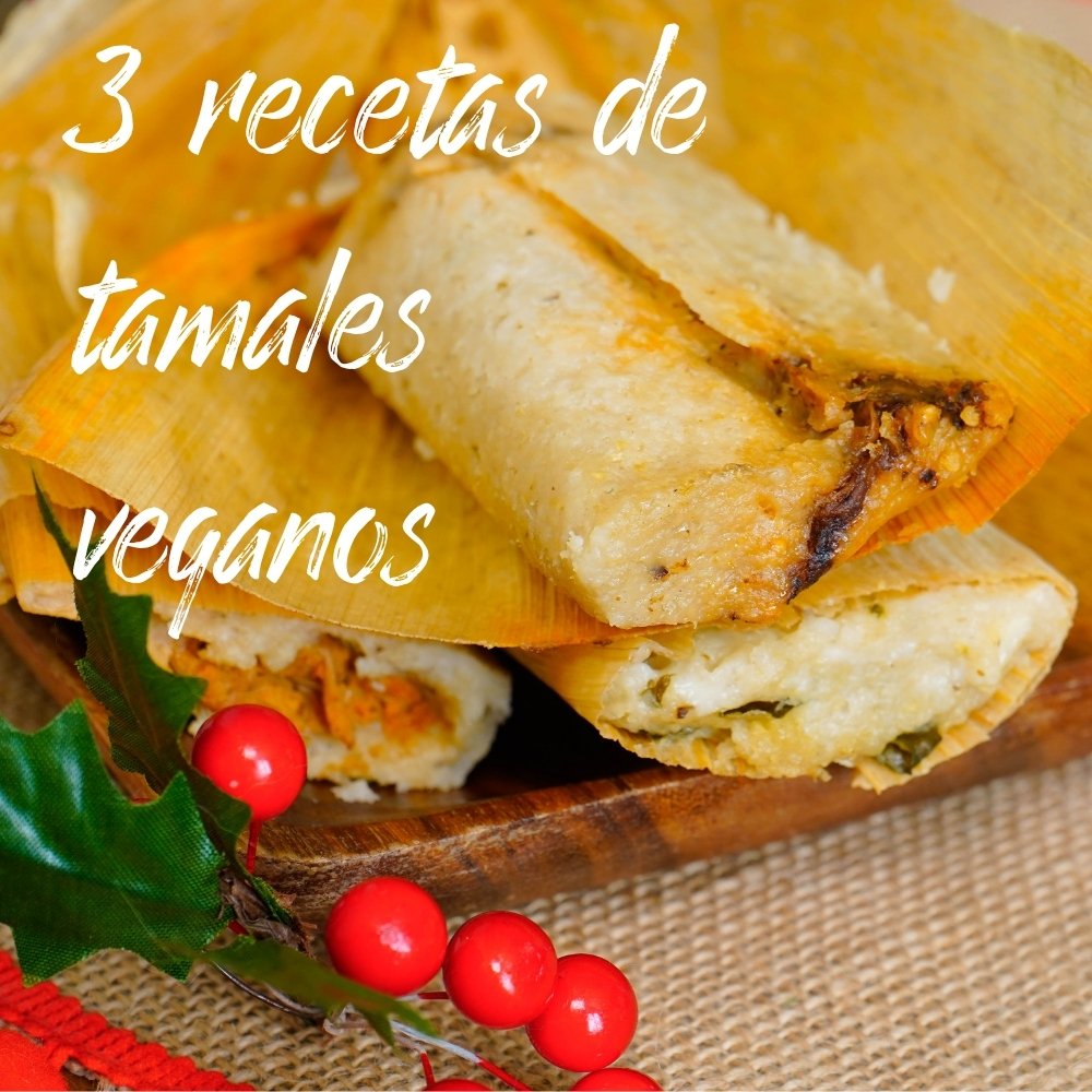 3 Tamales veganos para celebrar: Mole de cacahuate, mole poblano y espinacas con queso