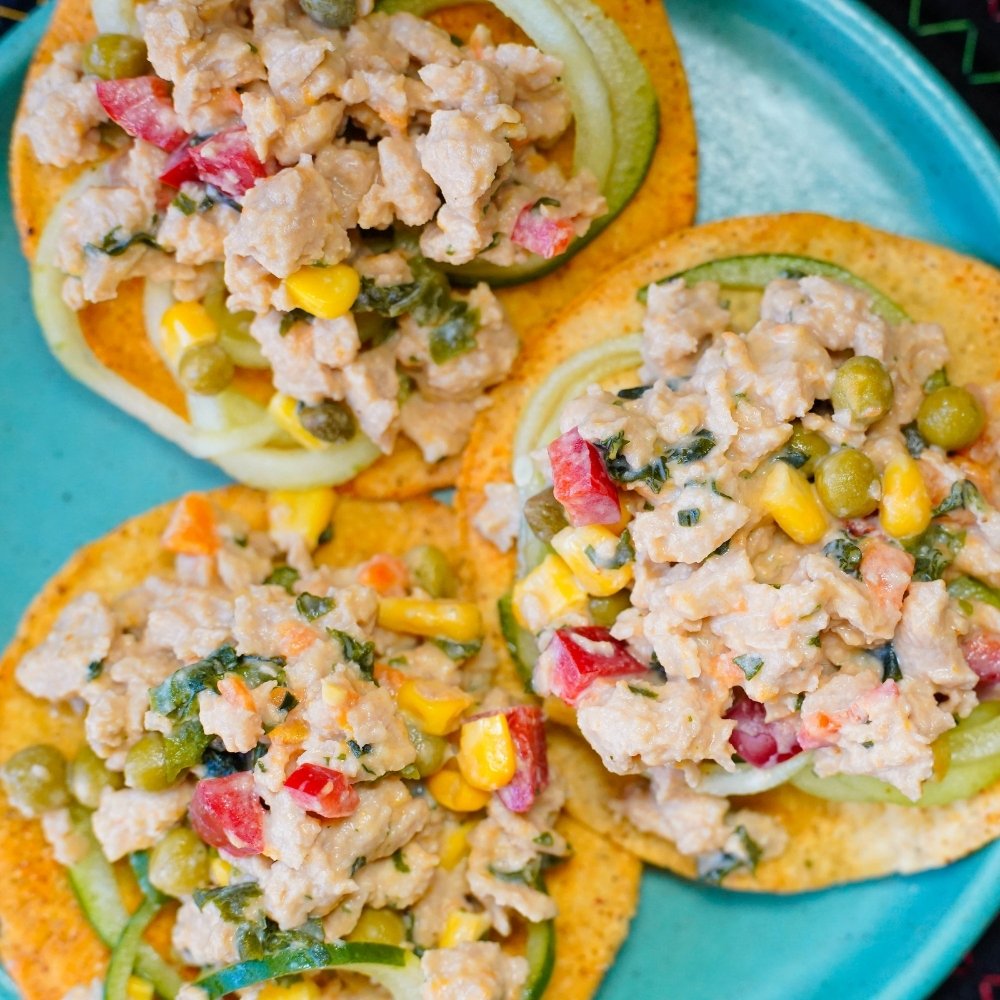 Atún vegano de soya