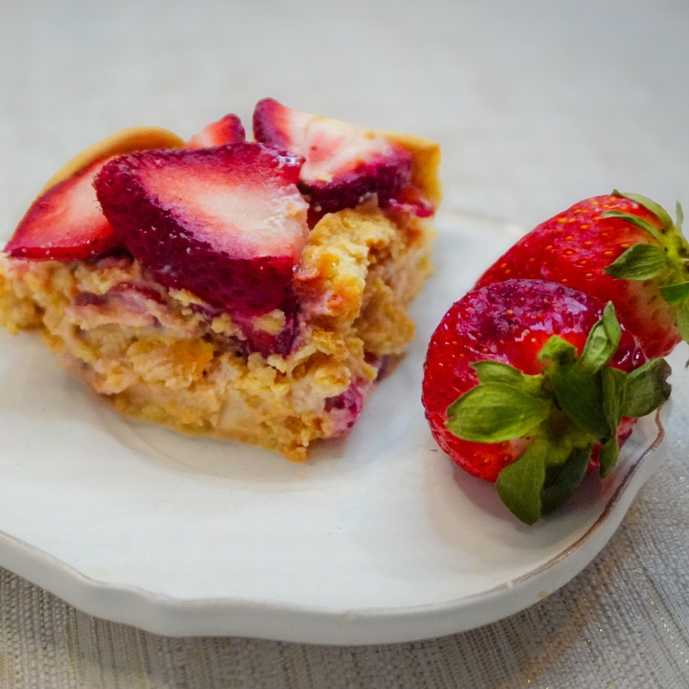 Carlota de fresa vegana