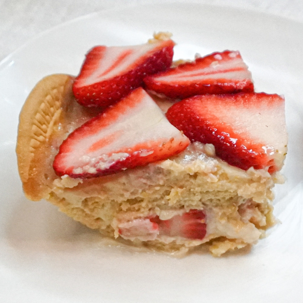 Carlota de fresa vegana