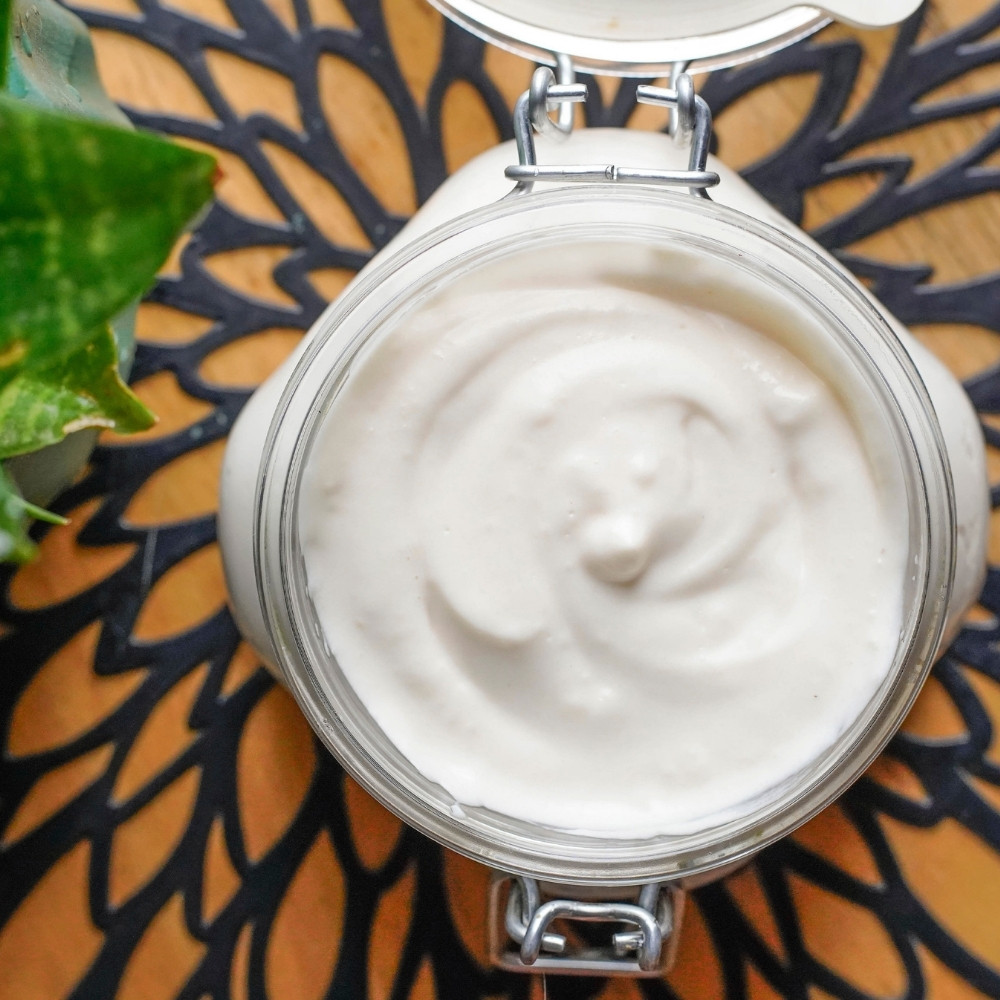 Mayonesa vegana de garbanzo