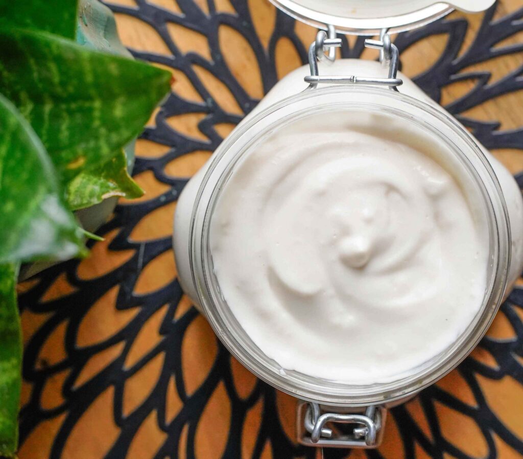 Mayonesa vegana de garbanzo