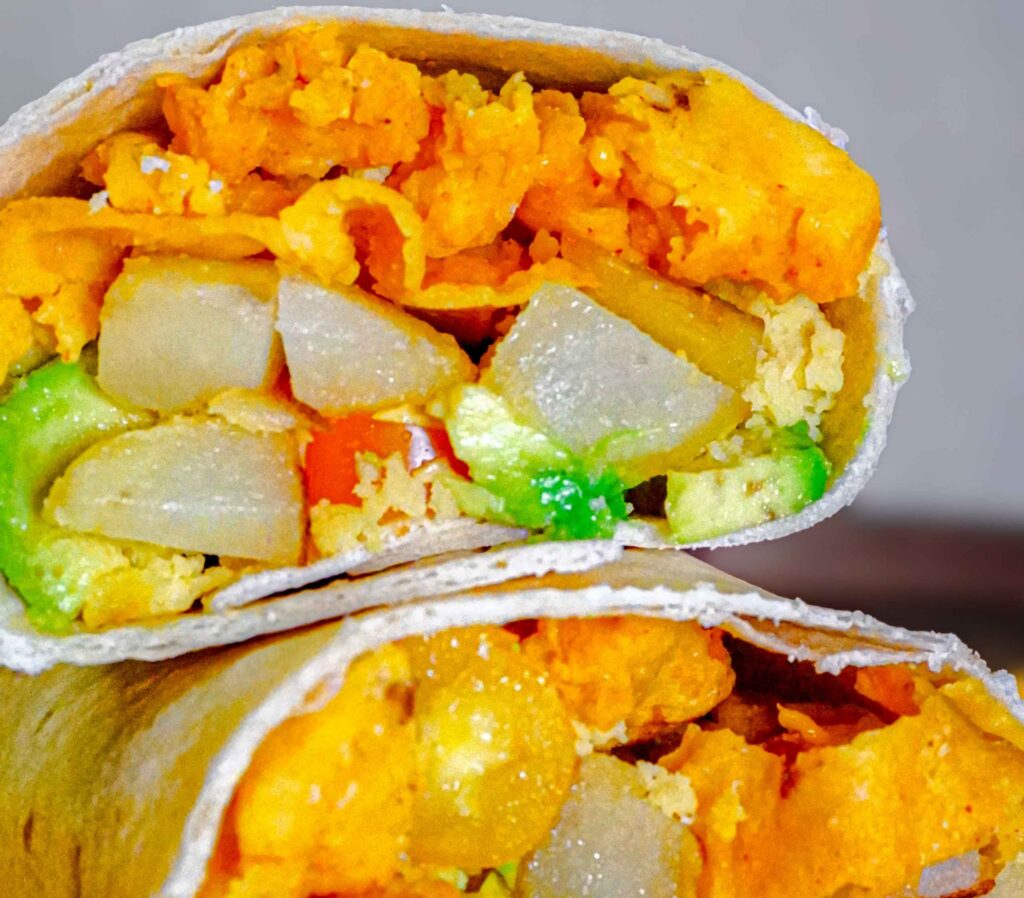 Burrito de desayuno vegano