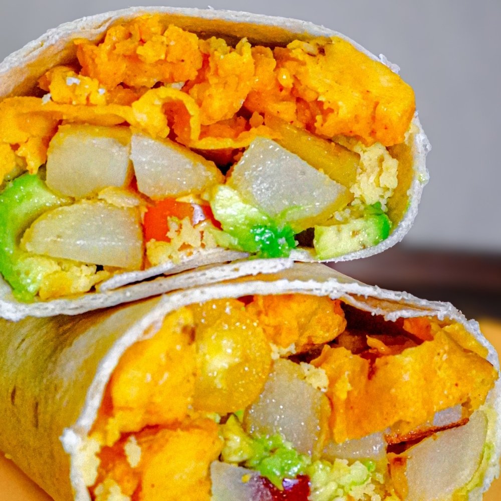 Burrito de desayuno vegano