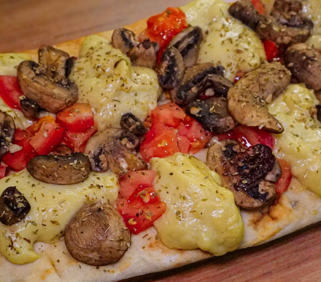 Queso vegano derretible