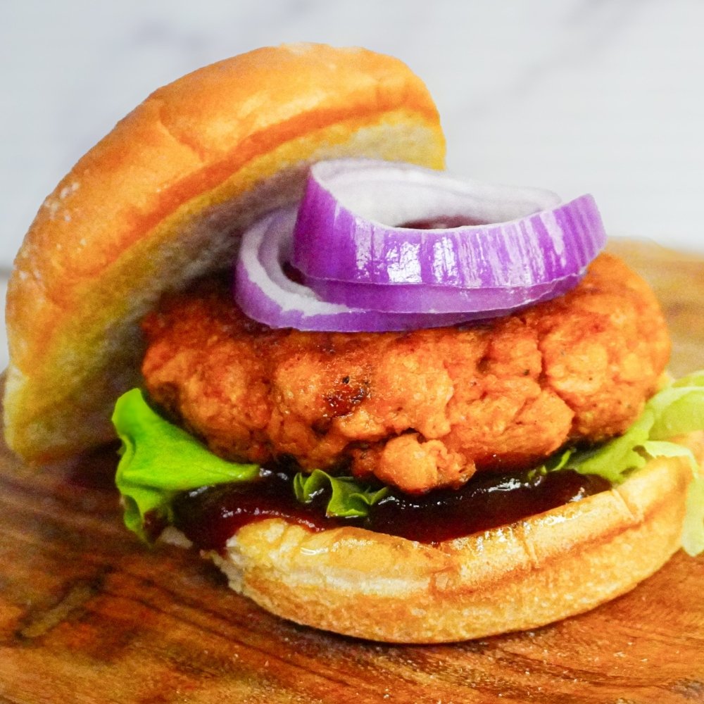Hamburguesa de soya con barbacoa