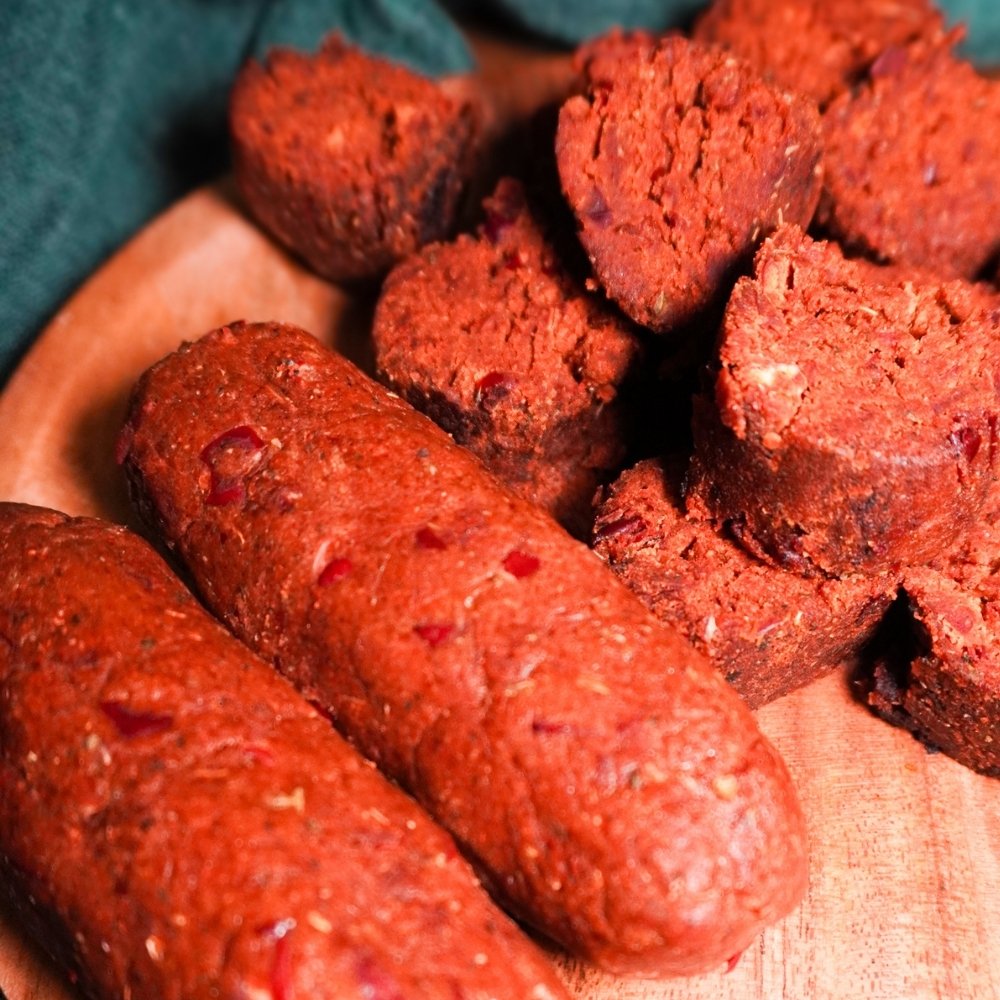 Chorizo vegano de frijol rojo