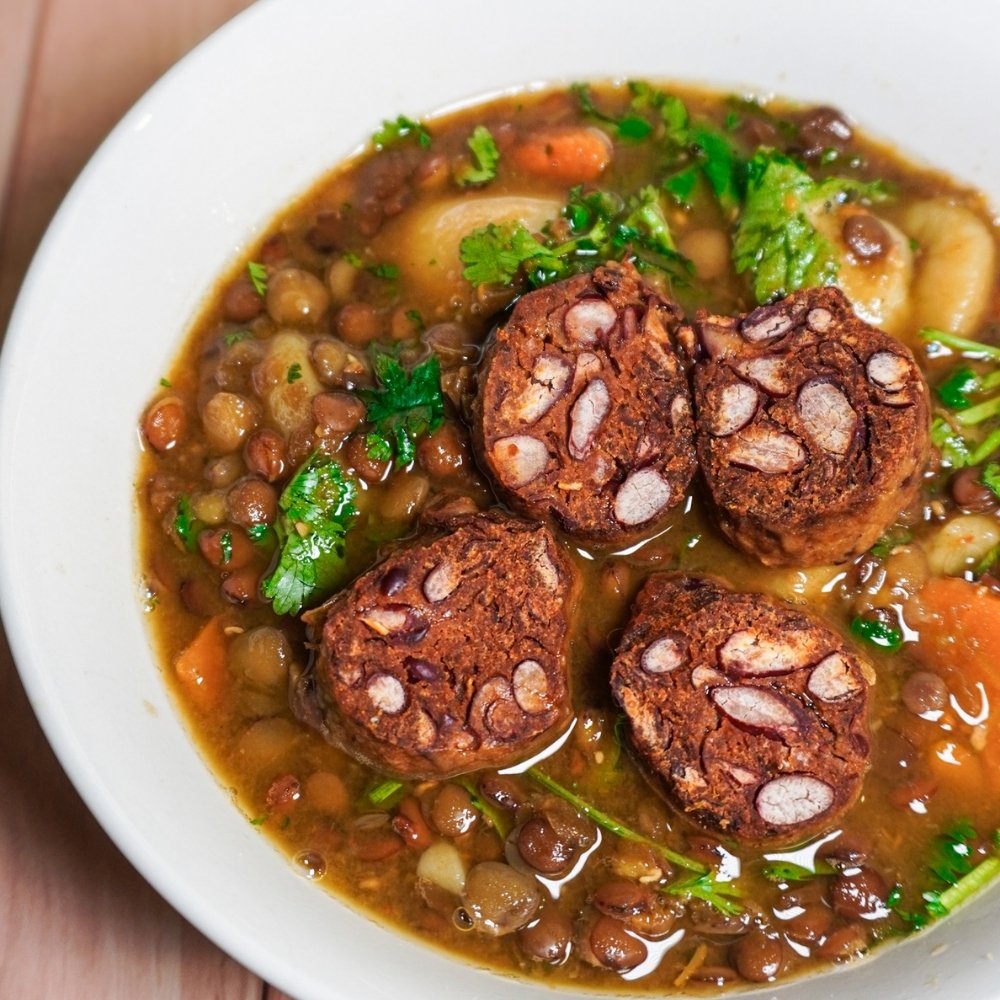 Sopa de lentejas colombiana