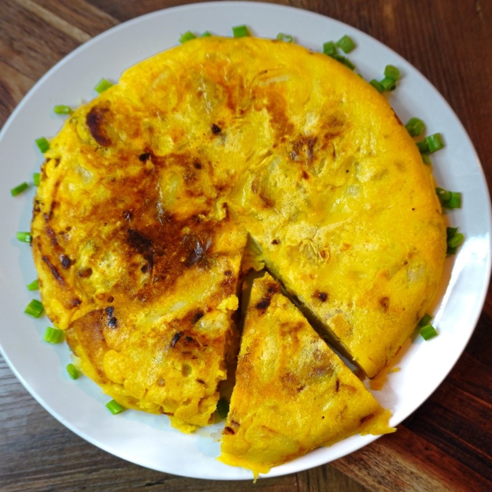 Tortilla de patatas vegana