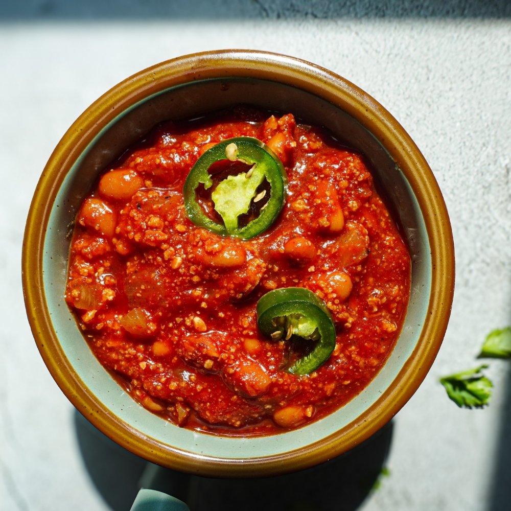 Chili con carne de soya