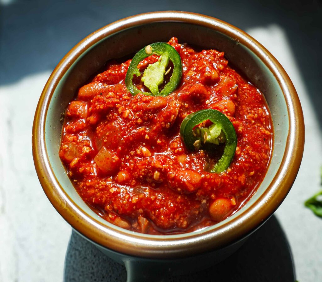 Chili con carne de soya