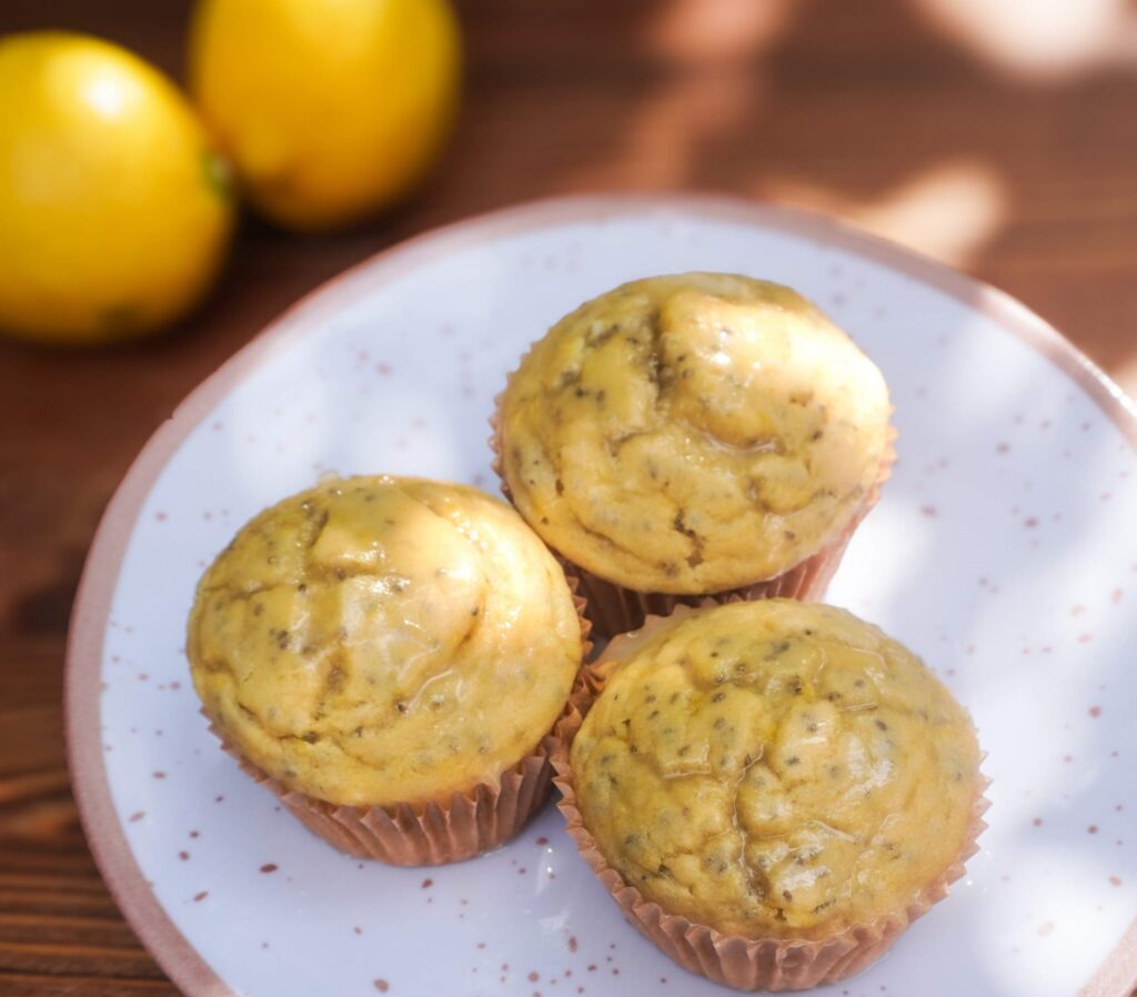 Muffins de limón y chía