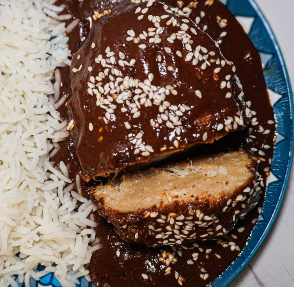 Pavo vegano enmolado